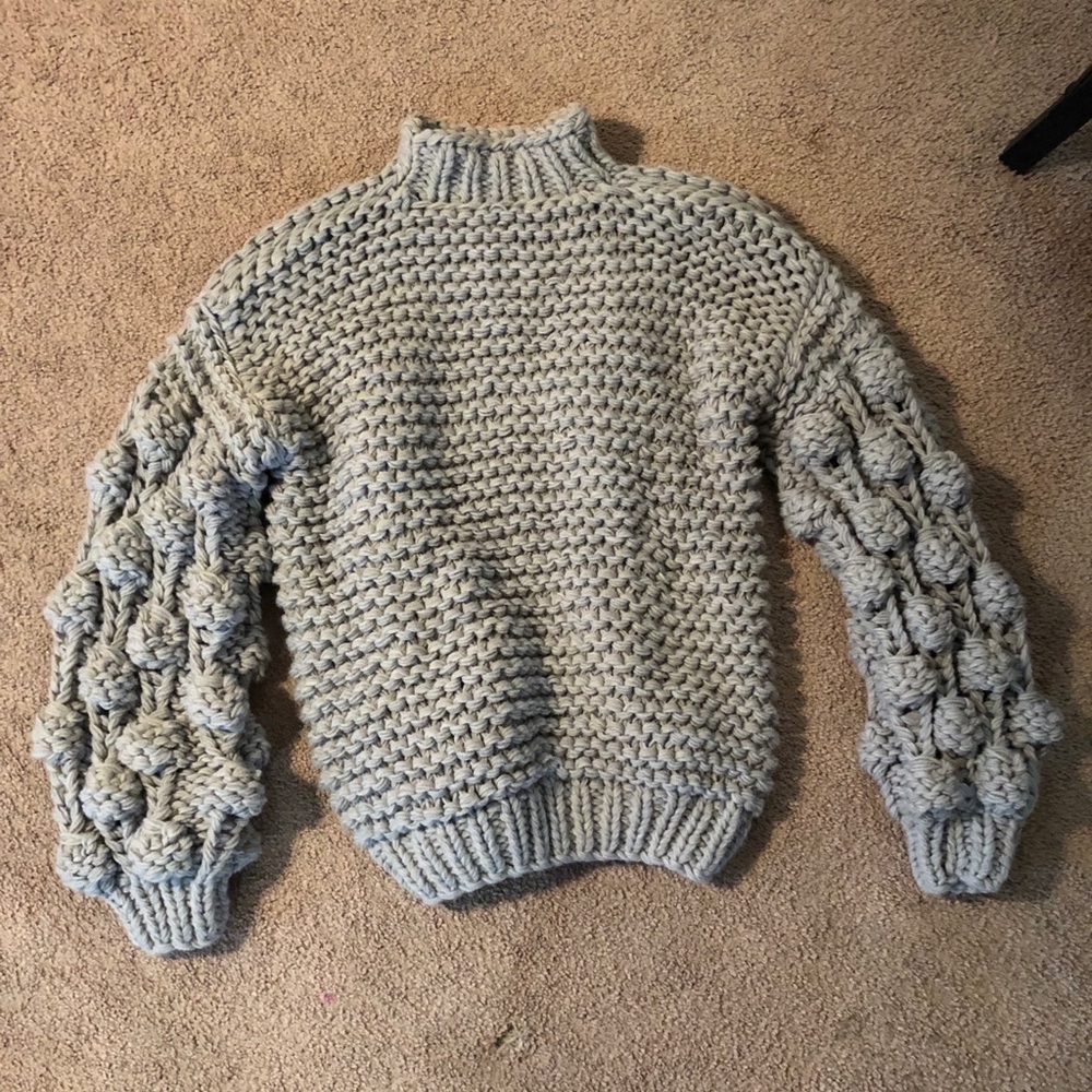 Handmade, Oversized Gray Sweater